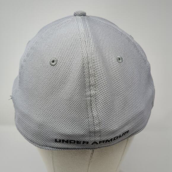 Under Armour Fitted Hat Gray XL Embroidered UA Classic Fit Vent Holes - Picture 5 of 8